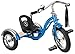Schwinn Roadster Bike for Toddlers, Kids Classic Tricycle, Boys and Girls Ages 2 - 4 Years Old, Steel Trike Frame, Rear Deck Made of Genuine Wood, & Fabric Tassels, Bright Blue