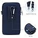 liangdongshop 5.8'' Water Resistant Oxford Waist Pack Phone Bag Crossbody Pouch(Black)