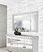 GURMORE Stone Brick Wallpaper, PVC Peel and Stick Wallpaper for Home Design and Room Decoration (brick03)