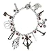 Walking Dead TV Series (11 Charms) Silvertone Charm Bracelet