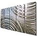 Statements2000 Abstract Large 3D Metal Wall Art Panels Indoor/Outdoor Hanging Sculpture by Jon Allen, Silver, 64