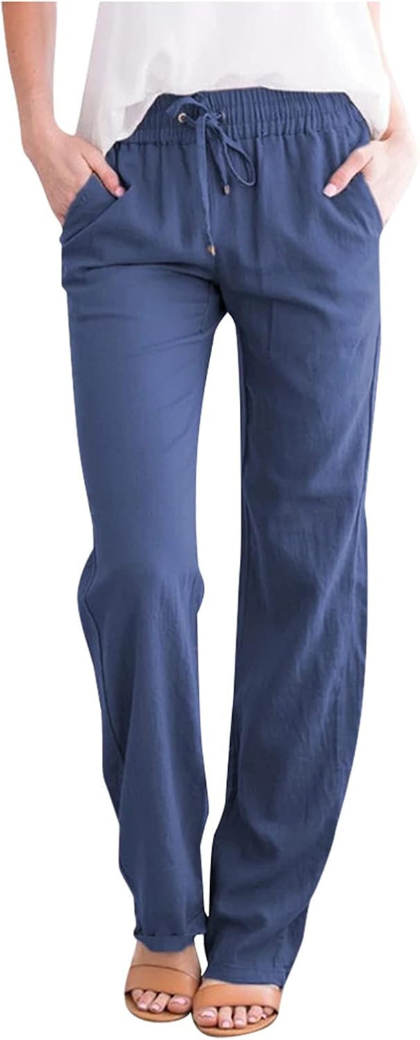 ladies casual cotton pants