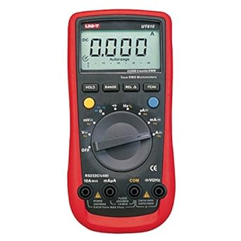 UNI-T UT61E/MIE0120 Digital LCD Multimeter Voltmeter Ohmmeter für AC/DC Spannung Strom, Widerstand, Kapazität