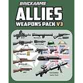 BrickArms WWI &amp; WWII Allies Weapons &amp; Accessories Military Pack v3 for Minifigures