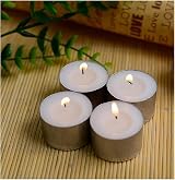 FERRIS 8-Hour Premium Tea Light Candles 100 Pack Unscented Paraffin Wicks view 7