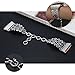 somoder For Fitbit Ionic Bands, Vintage Chain Jewelry Bracelet with Rhinestone Bling for Fitbit Ionic Smartwatch, Adjustable 5.7