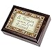 Cottage Garden A Woman Who Fears The Lord Italian Style Burlwood Finish Music Box Plays Amazing Grace