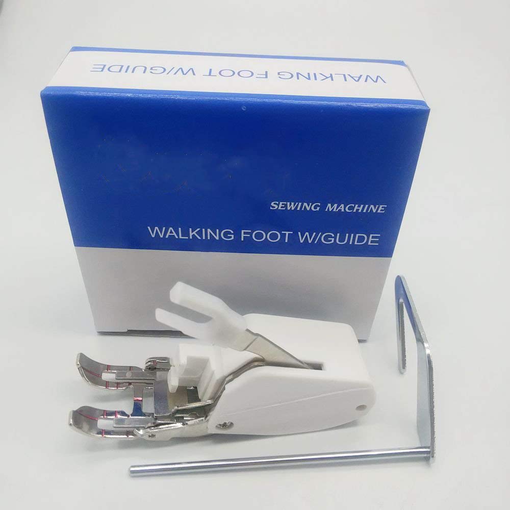 YICBOR Open Toe Walking Foot W/Guide for Brother Sewing Machine Quilting and Sewing Stitch Through Multiple Layers