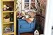 Flever Dollhouse Miniature DIY House Kit Creative Room with Furniture and Frame Type for Romantic Valentine's Gift(Warm Dawn)