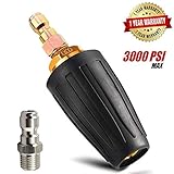 Pressure Washer Tips Turbo Nozzle Pressure Washer 3600 PSI Max Rotating Pressure Washer Nozzle with 2PCS 1/4'' Quick Connect for Cleaning Brick, Concrete, and Vinyl Surfaces