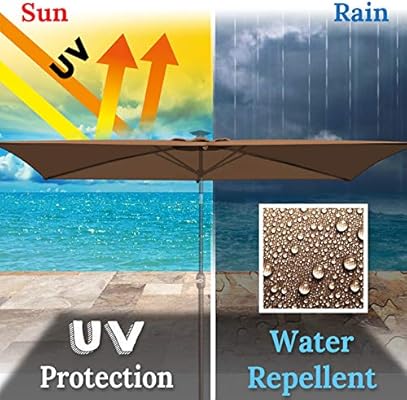 Benefitusa Replacement Canopy Cover For 10 X 6 5 Cantilever Patio Umbrella Offest Parasol Top Replacement Brown Buy Online At Best Price In Uae Amazon Ae