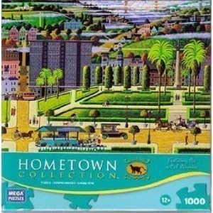HOMETOWN COLLECTION Puzzle Featuring the Art of Heronim Union Square 1000 Piece Puzzle by HOMETOWN COLLECTION
