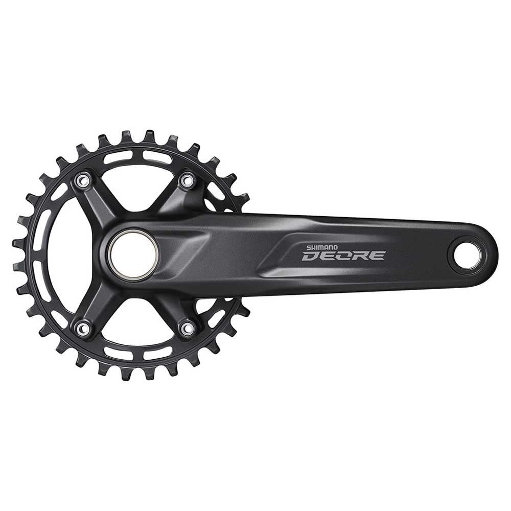 SHIMANO Deore FC-M5100 Deore chainset, 10/11-speed, 52 mm chainline, 30T, 175 mm, Black, EFCM51001EXA0