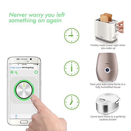 ROCAM WiFi socket-001 WiFi Socket, White