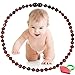 Baby Baltic Amber Teething Necklace Jewelry - (Cherry) Anti-Flammatory, Drooling & Free Teething Toy Pain Reduce - Reduces Tension and Fear, Teething Necklace for 3 to 36 Months Babies,Boys and Girls...