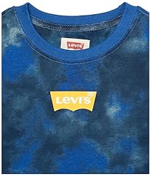 Levi's Boys' Long Sleeve Batwing T-Shirt, Web Blue, 6