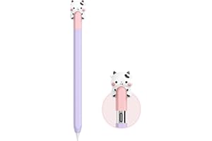 NIUTRENDZ Cute Cow Silicone Case for Apple Pencil USB-C Case Protective Cover Sleeve Skin Apple Pencil (USB-C) Accessories (P