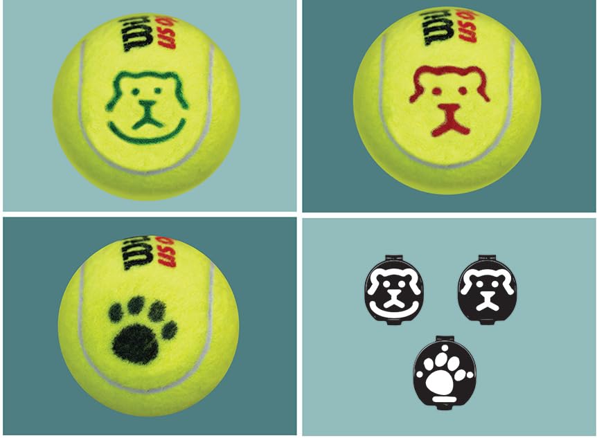 BallTrace Blue Tennis Ball Marker | Personalize Balls for Tennis & Padel with Fun Emoji & Symbols | | As Seen at Events & Tournaments in Europe & USA (Bear Essentials)