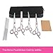 Dog Grooming Scissors, JeeMax 5 Pcs Professional Pet Grooming Scissors for Dog Cat Body Face Ear Nose Trimming- Stainless Steel Shears with Pouch and Clean Cloth