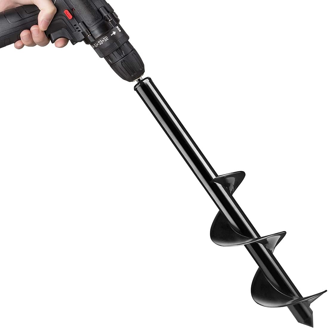 4“ X25”Auger Drill Bit for Planting, Garden Spiral Hole Drill Planter, Plants Drill bit for 3/8” Hex or Larger Drill: Kitchen & Dining