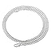 3mm Solid .925 Sterling Silver Flat Cuban Link Curb Chain Necklace, 20 inches