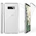 Beyond Cell Compatible with Note 8 Case/Trishield Gear [Trimax] Ultra Slim Transparent Hybrid Shock Absorbing Scratch Resistance with Built in Screen Protector Flexible Gel Cover