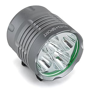 Image of Super Sale 5600 Lumens Bike Mount LED Headlight with 5200mAh Battery & Free Headband | Waterproof Cycling Lights | 3 Lighting Modes | Headlamp Set for Mountain, Road & Touring Bikes (Silver)
