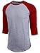 NE PEOPLE 3/4 Sleeve Baseball Tshirt Raglan Jersey Shirt
