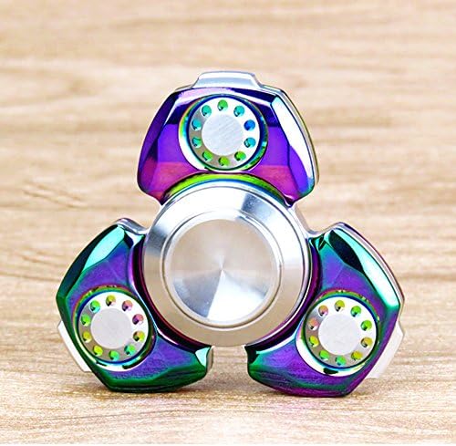 Finger Fidget Toy Hand Spinner Desktop toy with Germany Imported High Speed Silicon Nitride Bearings Metal EDC Fidget Toys Relieving ADHD, Anxiety, Stress and Boredom, Can Spin 5-8 Minutes