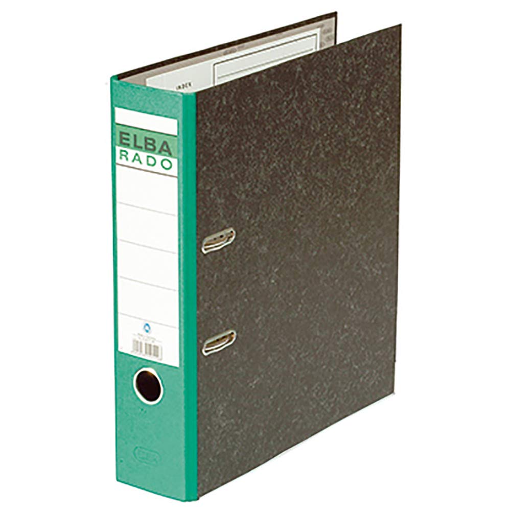 Elba Rado Ring Binder/Folder, Clouded Marble A4, Wide (1 Item) grün