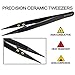 Authentic InnoVaper Precision Black Ceramic Tweezers - Non-Conductive and Heat Resistant to High Temperatures for Pinching Coils While Firing - NO MORE BROKEN TIPS!