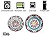 Stoneware Plate Accent Dinnerware Plates 4 Piece, Embossed Hand Painted Muiticolor, Christmas Table Setting Gift