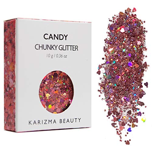Face Glitter Pack ✮ KARIZMA BEAUTY ✮ 60g Festival Glitter Cosmetic Chunky Face Body Hair Nails