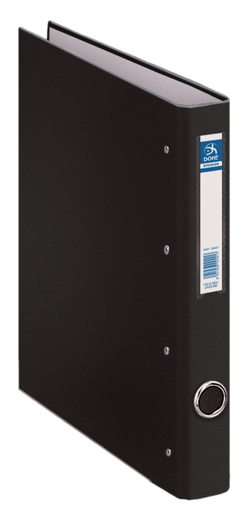 DOHE Oficolor 4 Ring Binder 25mm Folio Black