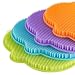 Kichwit Silicone Dish Sponges Scratch Free Silicone Scrubber Antibacterial Sponges Multi-purpose Cleaning Sponges Stink Free Food Grade BPA Free, 4 Pack (Monkey Face)