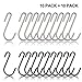 S Hooks Stainless Steel,S Shaped Hanging Hooks 20 Packs,Heavy Duty Hangers for Kitchen, Bathroom, Bedroom and Office, Spoons Pans Pots Utensils