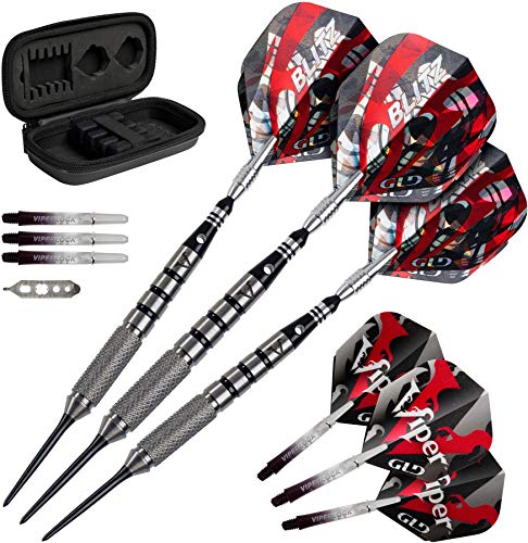 Viper Blitz 95% Tungsten Steel Tip Darts with Storage/Travel Case, 24 Grams