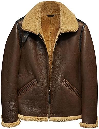 本革 メンズ B 3フライトジャケット最強防寒ライダース プレミアムムートン羊毛革 爆撃機 アメカジファッション定番