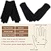 Women Winter Gloves Touchscreen Warm Black Texting Gloves for Ladies Driving Suede Leather Fleece Windproof
