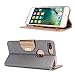 ProCase Wallet Case for iPhone 8 Plus/7 Plus 5.5 Inch, Flip Fold Card Case Stylish Slim Stand Cover with Wallet Case Fits for iPhone 8 Plus/iPhone 7 Plus 5.5” -Grey