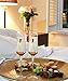 Premium Champagne Glasses Set - sevdele Love Series Toasting Flutes Wedding Set - Stylish Champagne Glass Set for Engagements - Affordable, Durable Champagne Flutes, Hand Blown - Rose Gold Set of 2