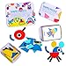 JCREN Wooden Pattern Blocks Set,Animals Jigsaw Puzzle Toy,Montessori Educational Toys,Learn Sorting and Stacking Games for Preschool Toddler Kids Boys Girls (36 Geometric Pieces & 60 Design Cards)