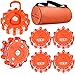 Tobfit 6 Pack LED Road Flares Emergency Lights Roadside Safety Beacon Disc Flashing Warning Flare Kit with Magnetic Base & Hook for Car Truck Boats | 9 Flash Modes (Batteries Not Included) (6) primary