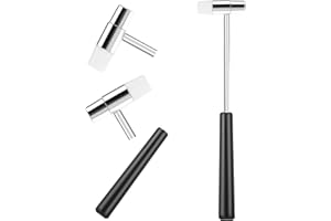 Mabor Dual Head Small Hammer, Lightweight Mini Hammer, 7.1 Inch Plastic & Metal Head Mallet Mini Jewelry Hammers for Crafts Watches Tuning Woodworking Musical Instruments Supplies