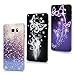 Note 5 Case,Samsung Galaxy Note 5 Case - 3 Pcs Full Edge Protective Ultra-thin Slim Fit Hard PC Light Weight Colorful Print Patterns Crystal Clear Bumper Protective Cover by Badalink
