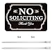 Kichwit No Soliciting Sign for House with Stakes, 12 x 8 Inch/21 Inch High, Aluminum Yard Sign for Home, No Solicitors Sign for Front Door