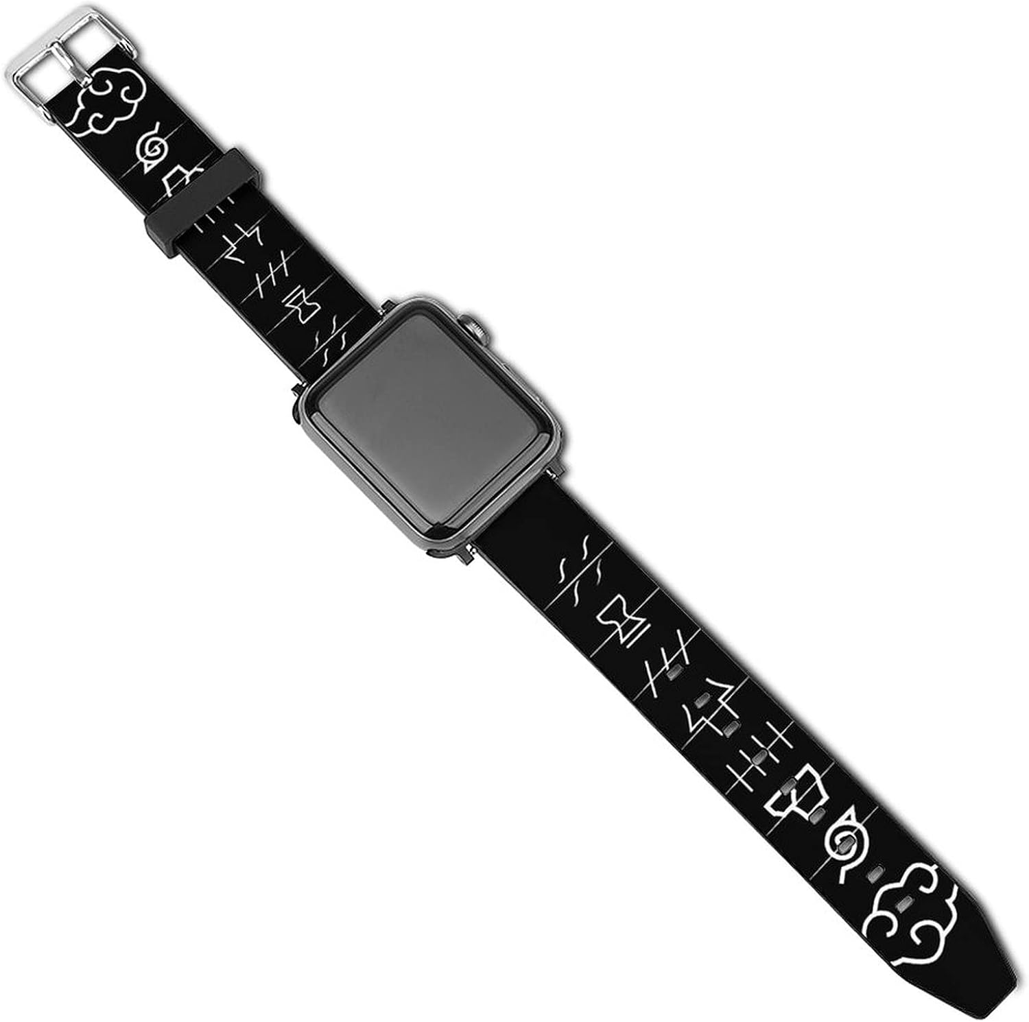 Anime Naruto Band Compatible with Apple Watch Series SE 6 5 4 3 iWatch Bands Replacement Strap Leather Bands For Men women kid