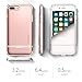 Spigen Flip Armor iPhone 8 Plus/iPhone 7 Plus Case with Durable Protection and Hidden Card Storage for Apple iPhone 7 Plus (2017) / iPhone 7 Plus (2016) - Rose Gold