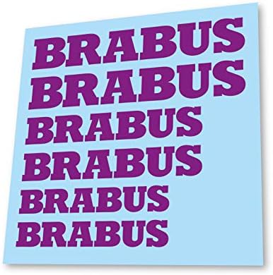 GraphicFX x6 Mercedes Benz Brabus Badge Stickers Hi Temp Brake Caliper Decals