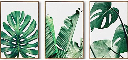 5D DIY Diamond Painting Embroidery Green Palm Plant Leaves Diamond Painting Full Round Northern European Home Sore Wall Decor
